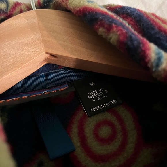 Patagonia Rare Vintage Crocodile Bluegrass Synchilla Snap Fleece Jacket Men’s M - Picture 3 of 10